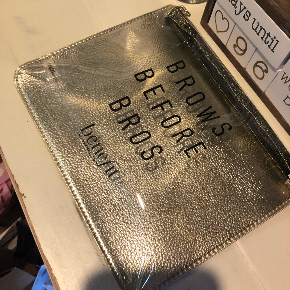 Benefit Brows Before Bros Gold Makeup Bag